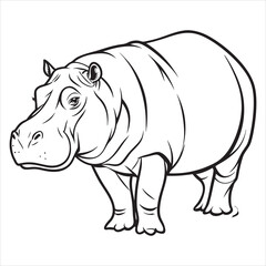 hippopotamus-vector-