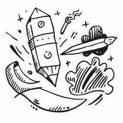 Fun and Freeform Doodle Elements for Personalized Creative Expression