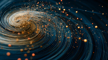 Abstract swirling energy vortex