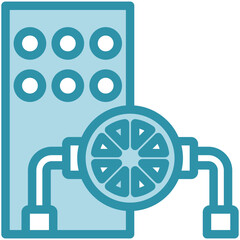 Obraz premium Engine Room Icon Relate To Nautical, Sea, Marine, Navy. Use For Modern Concept, Ui, Ux Web And App Development.