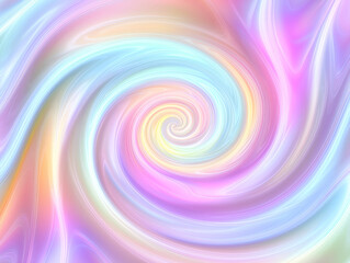 Obraz premium Pastel Rainbow Swirl Abstract Background