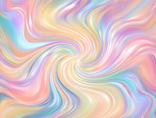 Fototapeta premium Pastel Rainbow Swirl Abstract Background