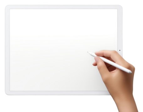 PNG Holding hand pen