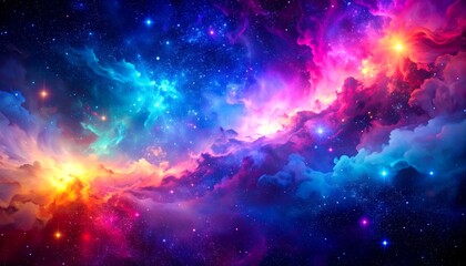 Colorful nebula space background