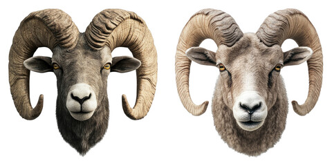Set of RAM isolated on transparent background