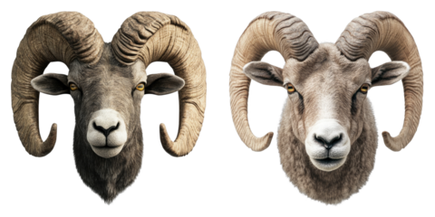 Set of RAM isolated on transparent background
