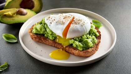 avocado toast with poached egg