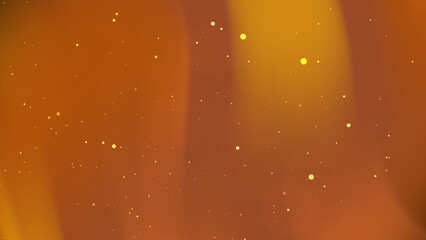 Abstract golden luminous particles flowing softly with a warm ambient gradient