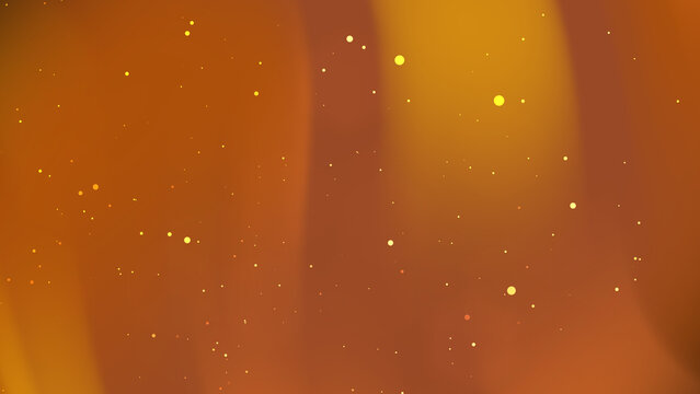 Abstract golden luminous particles flowing softly with a warm ambient gradient - Powered by Adobe