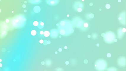 Dreamy celestial radiance with glowing light orbs on a tranquil turquoise canvas creating a serene background
