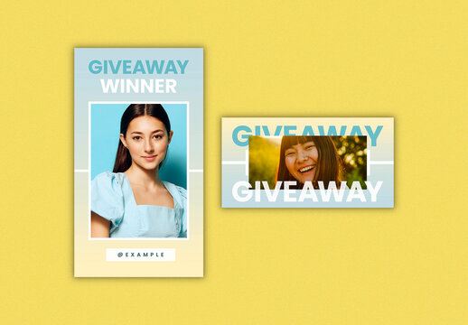 Social Media Posts for a Giveaway