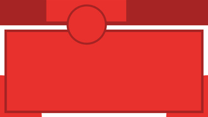 Fototapeta premium Simple beautiful minimal modern abstract background design with red color pallet and geometric shapes