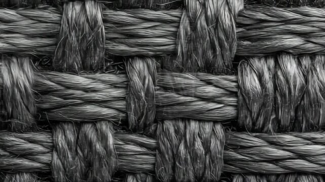 Woven fibers in a tight, repeating pattern offer a textured look