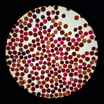 Microscopic View of Pollen Grains and Spores 