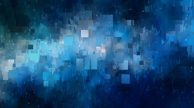 Abstract blue pixelated background