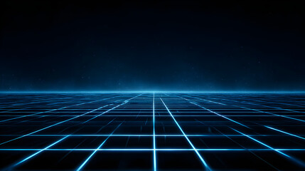 Neon Grid Landscape