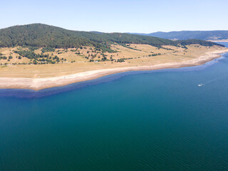 Summer view of Batak Reservoir, Bulgaria