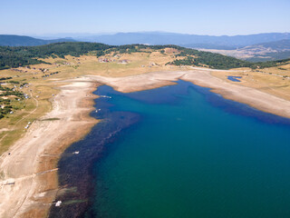 Summer view of Batak Reservoir, Bulgaria