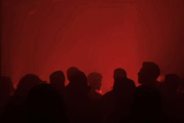 Crowd in a concert show