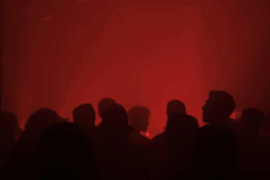 Crowd in a concert show