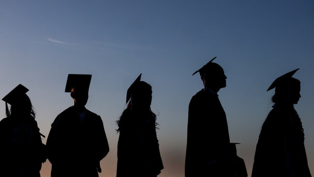 Young People Graduating