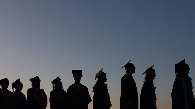 Young People Graduating