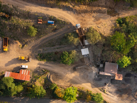 Heavy machinery and environmental damage