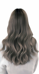 Naklejka premium Portrait of a Young Woman with a Short, Wavy Bob