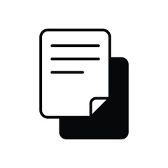 Fototapeta premium Paper icon vector
