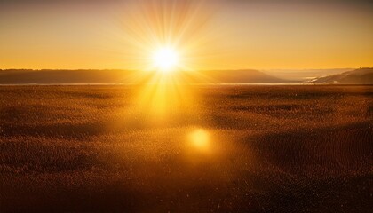 Fototapeta premium light with glare sun sun rays dawn glare from the sun gold flare glare from flare