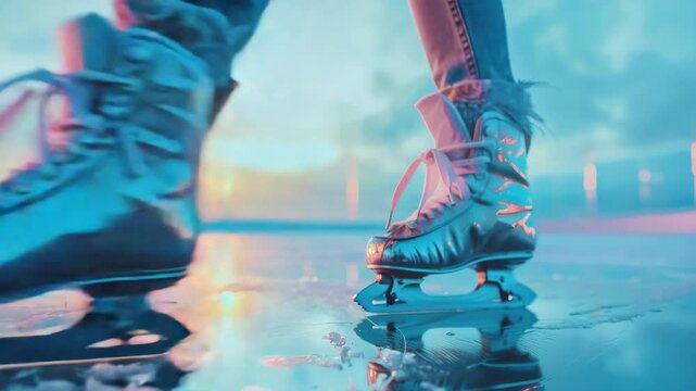 Roller skaters enjoying a cool session