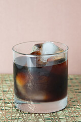 Glass of iced coffee