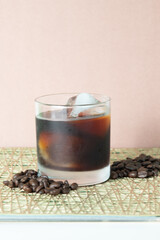 Glass of iced coffee
