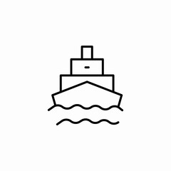 boat sail icon sign vector