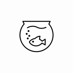 fish pet icon sign vector