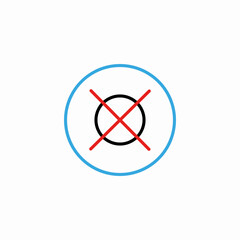 vision restrict icon sign vector