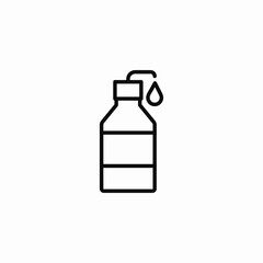 bottle pump icon sign vector
