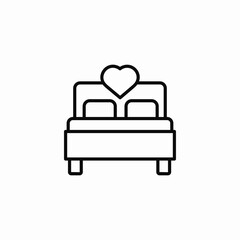 king bed icon sign vector