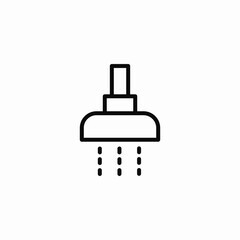 running shower head icon sign vector