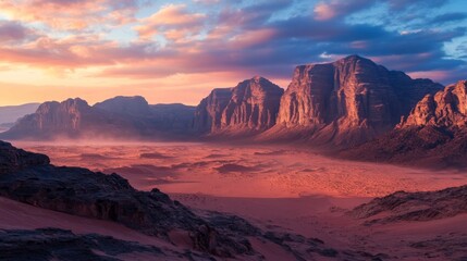 Fototapeta premium Israel desert: Stunning rock formations, wadis, craters.