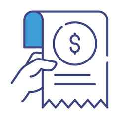 Bill icon vector