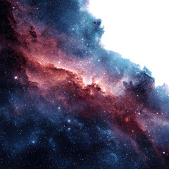 Fototapeta premium A vibrant nebula in deep space