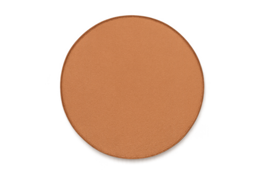 Single orange blush or bronzer on transparent background