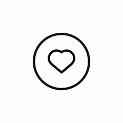heart button icon sign vector