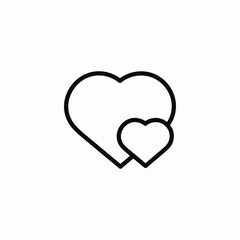 heart tap icon sign vector