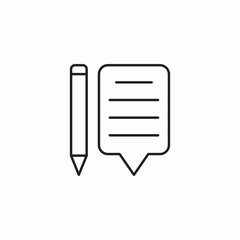 comment input icon sign vector