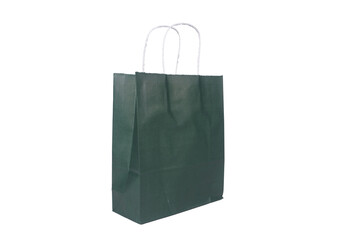 green paper bag