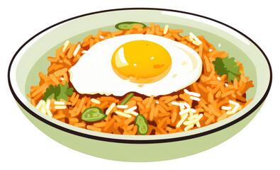 PNG Egg plate fried food.