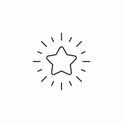 shining star icon sign vector