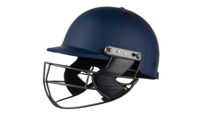 Cricket Helmet PNG, Realistic Protective Sports Gear with Grill, Transparent Background, Outdoor Game and Safety Equipment